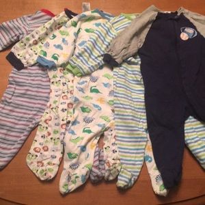 Footed onesie lot